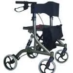 Deambulatore tipo rollator, duralluminio, 4 ruote, mod. ENERGYC