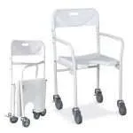Sedia da doccia con ruote, pieghevole